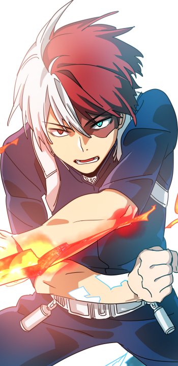 Shoto Todoroki Anime My Hero Academia Phone Wallpaper