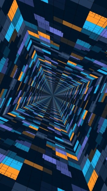 artistic tunnel Phone Wallpaper
