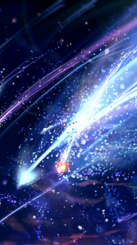 Kimi No Nawa, comet, galaxy, HD phone wallpaper