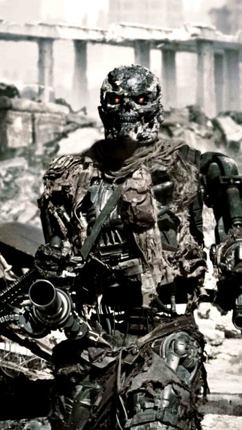 endoskeleton movie Terminator Salvation Phone Wallpaper