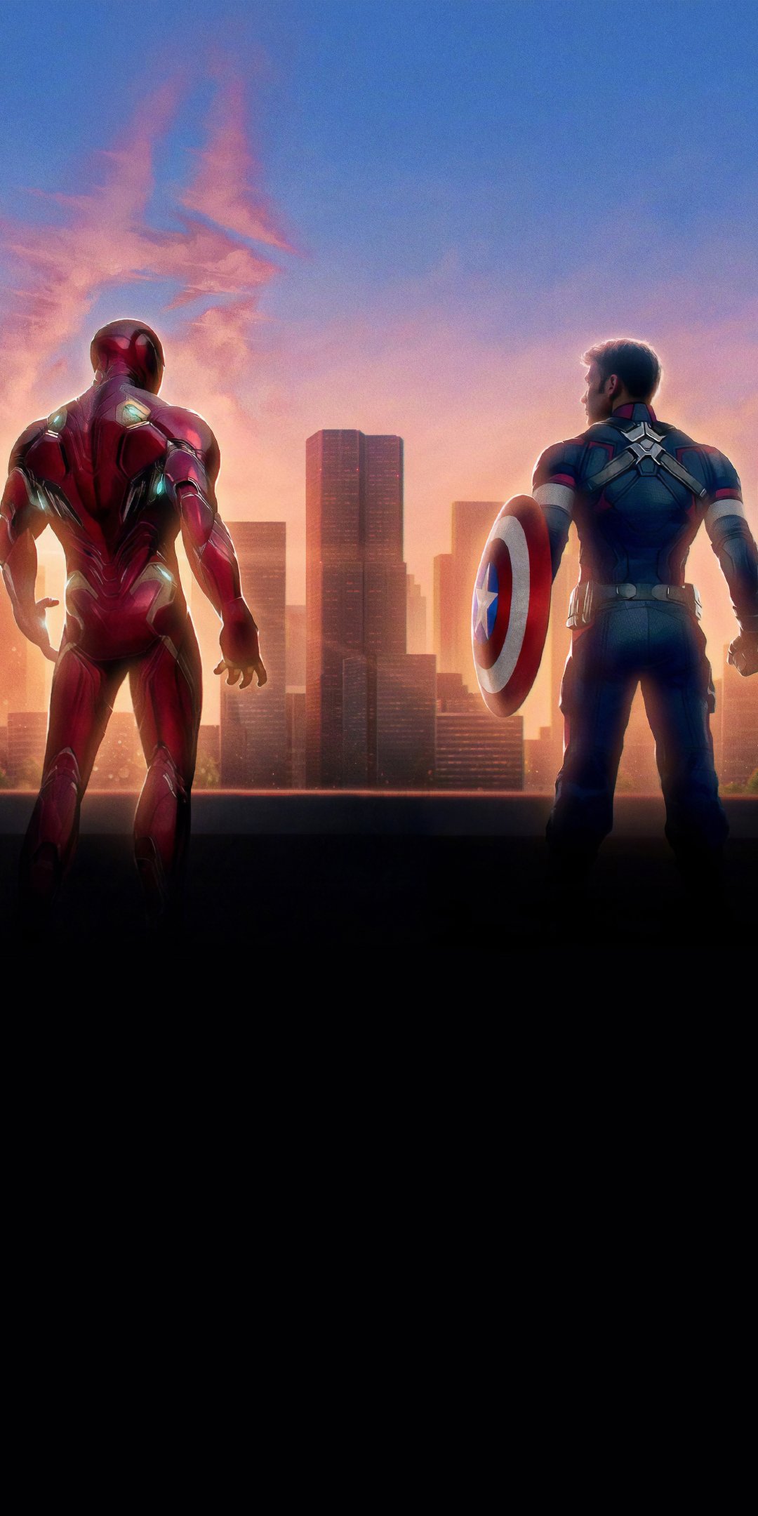 Download Captain America Iron Man Movie Avengers EndGame Phone Wallpaper
