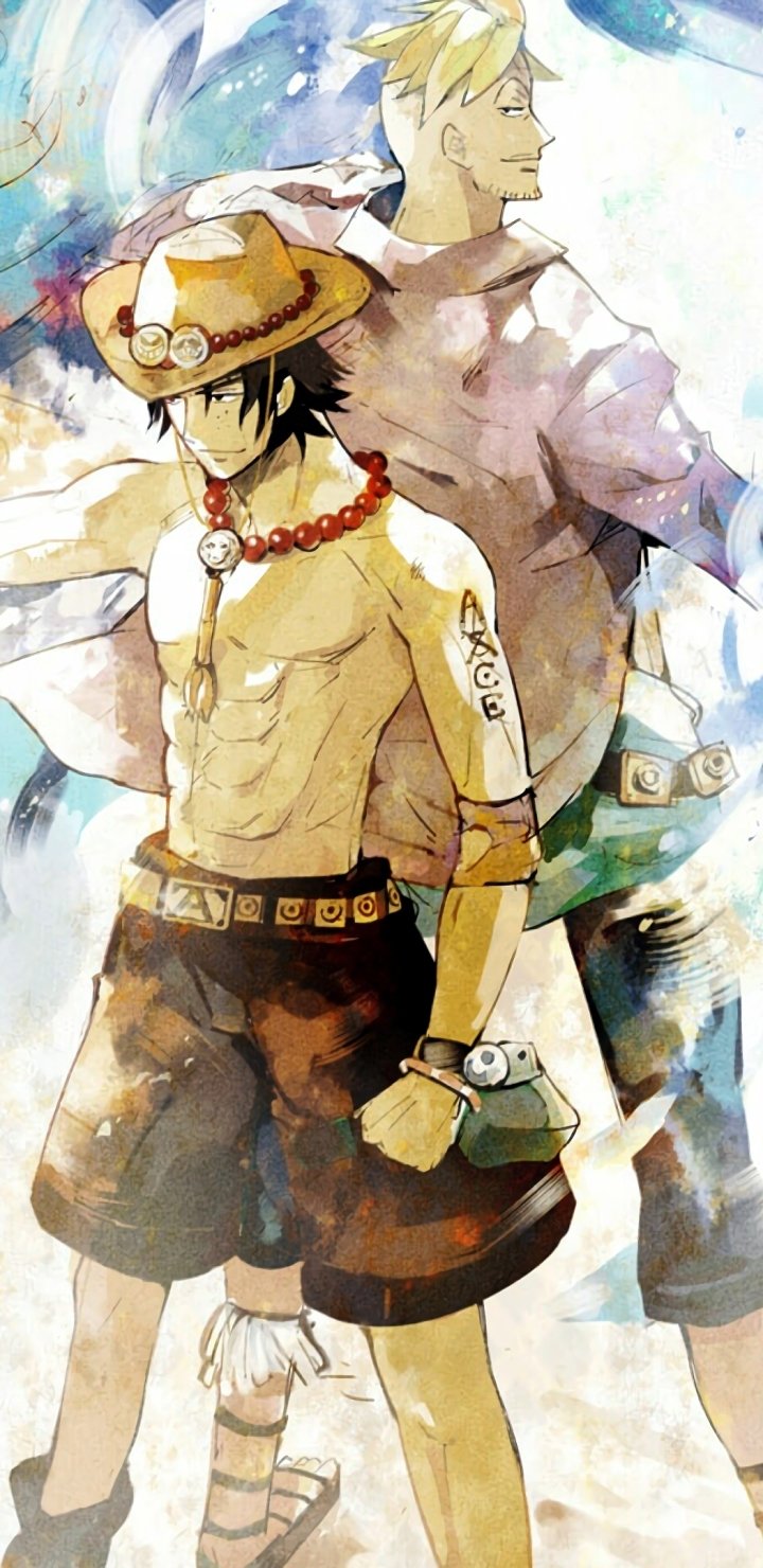 Download Pirate Marco (One Piece) Portgas D. Ace Anime One Piece Phone Wallpaper