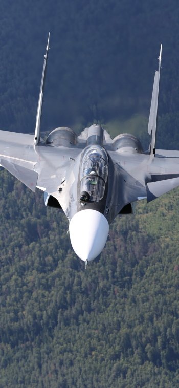 warplane aircraft jet fighter military Sukhoi Su-30 Phone Wallpaper