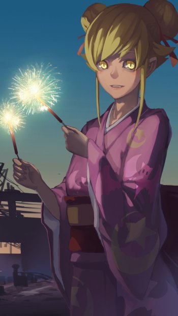 Shinobu Oshino Bakemonogatari Anime Monogatari (Series) Phone Wallpaper