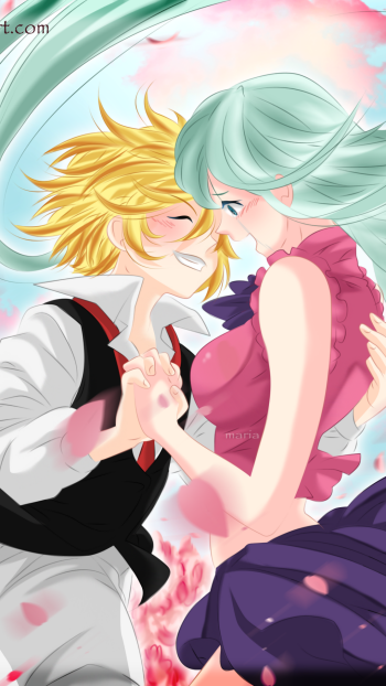 Meliodas (The Seven Deadly Sins) Elizabeth Liones Anime The Seven Deadly Sins Phone Wallpaper