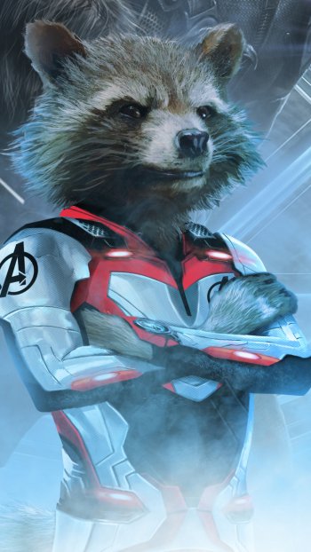Rocket Raccoon movie Avengers EndGame Phone Wallpaper