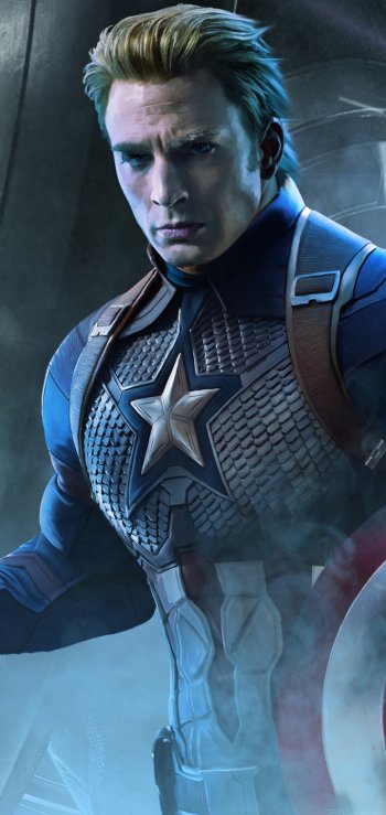 Steve Rogers Chris Evans Captain America movie Avengers EndGame Phone Wallpaper