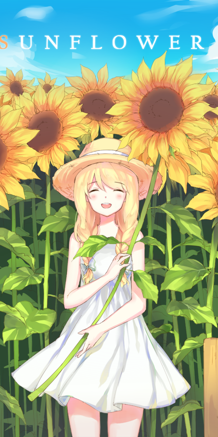 Beautiful Summer Anime, sunflower anime HD wallpaper | Pxfuel