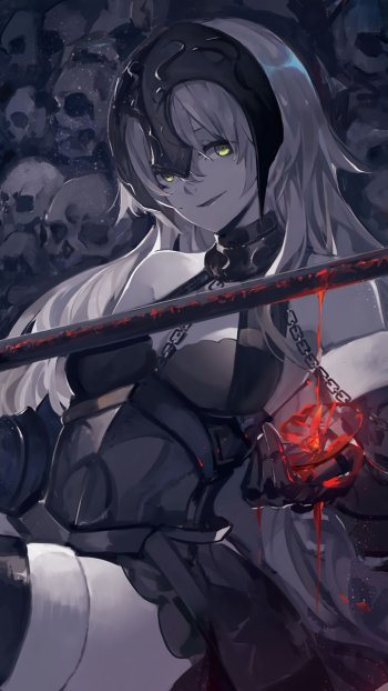 Jeanne d'Arc Alter Avenger (Fate/Grand Order) Anime Fate/Grand Order Phone Wallpaper