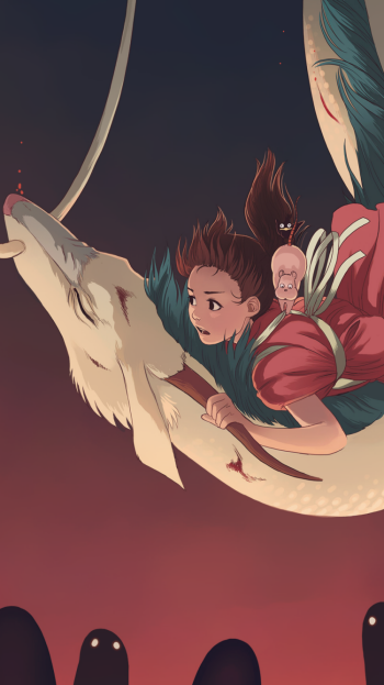 dragon Chihiro (Spirited Away) Anime Spirited Away Phone Wallpaper