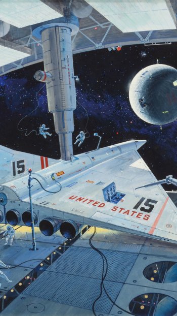 Sci Fi spaceship Phone Wallpaper