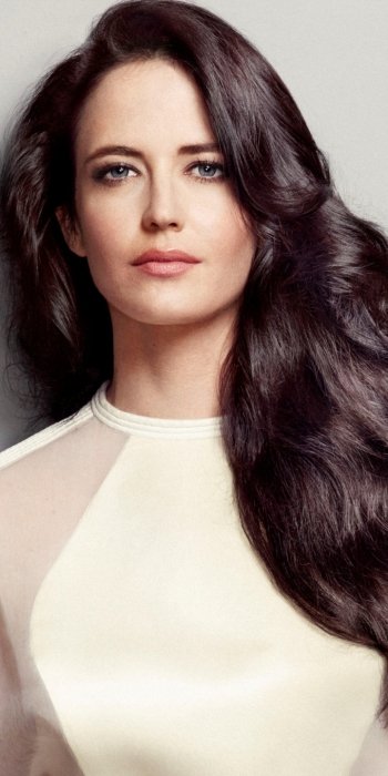blue eyes brunette actress French Celebrity Eva Green Phone Wallpaper