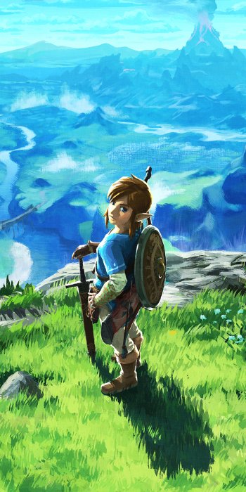 video game The Legend of Zelda: Breath of the Wild Phone Wallpaper