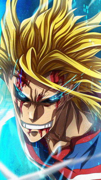 All Might Toshinori Yagi Anime My Hero Academia Phone Wallpaper
