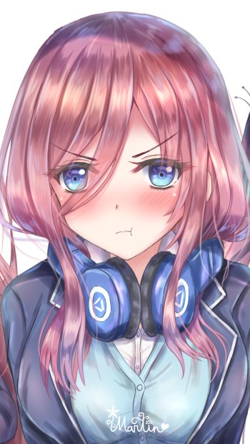 Miku Nakano Anime The Quintessential Quintuplets Phone Wallpaper