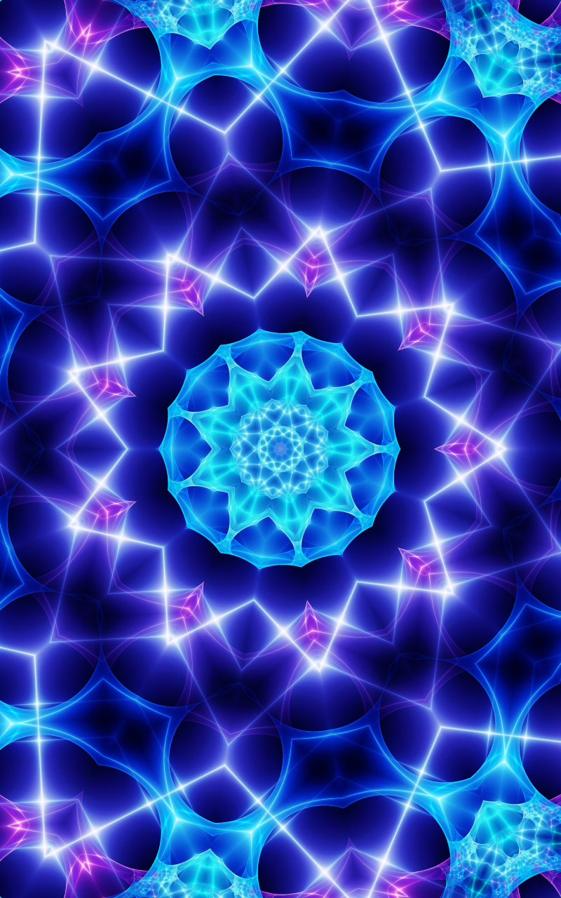 Blue kaleidoscope #9 by Mimosa