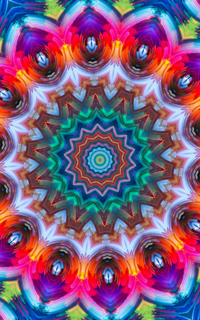 Colorful Kaleidosope #3 by Mimosa