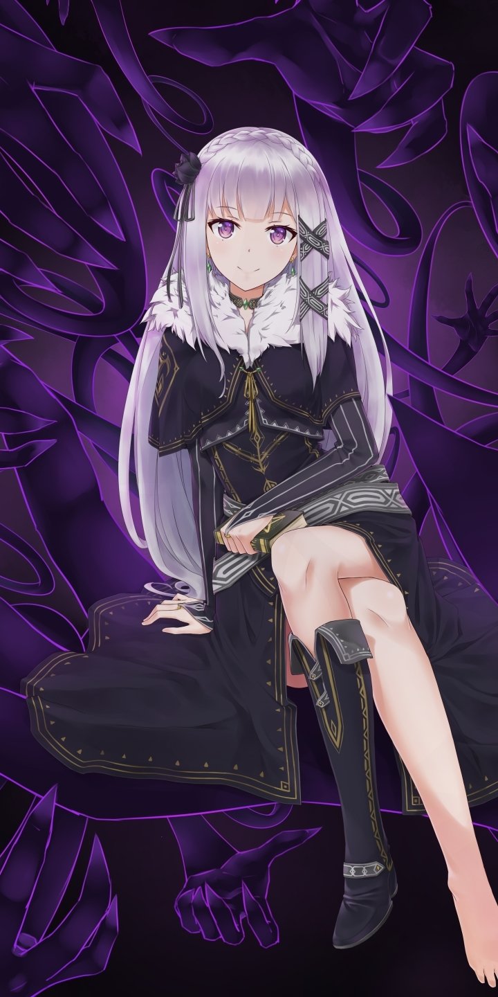 Download Emilia (Re:ZERO) Anime Re:Zero - Starting Life In Another World Phone Wallpaper