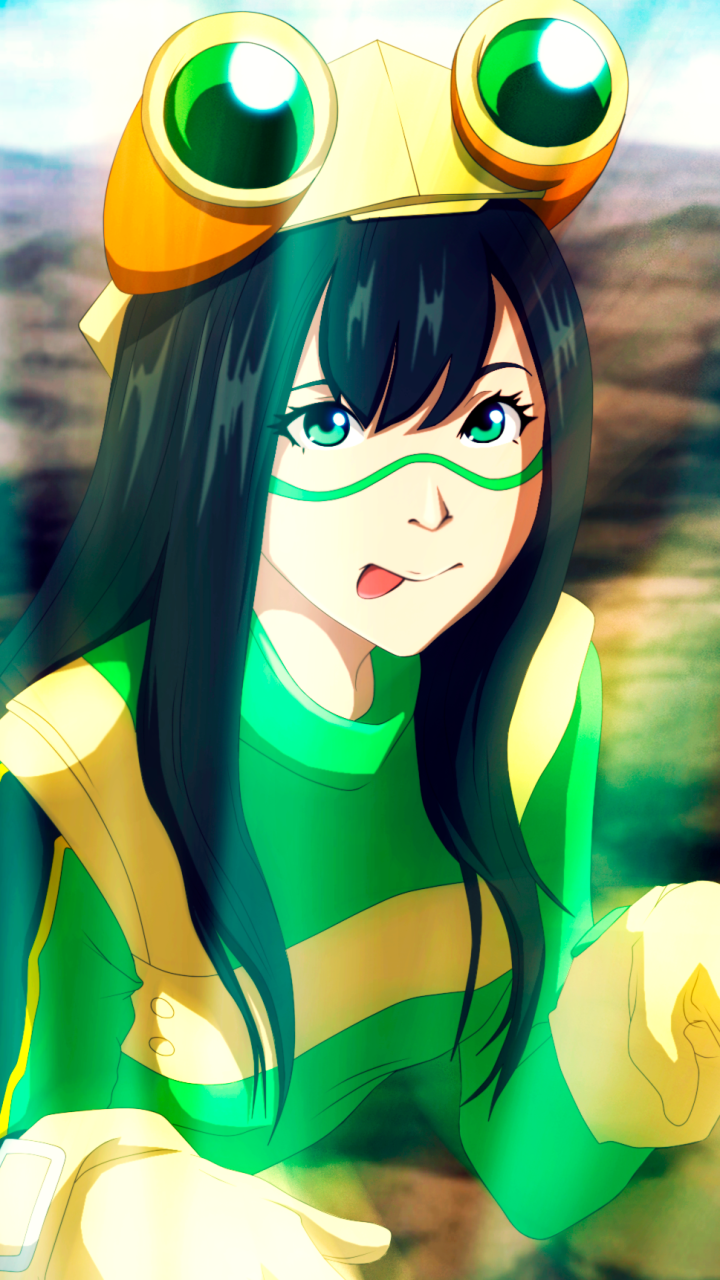 Download Tsuyu Asui Anime My Hero Academia Phone Wallpaper