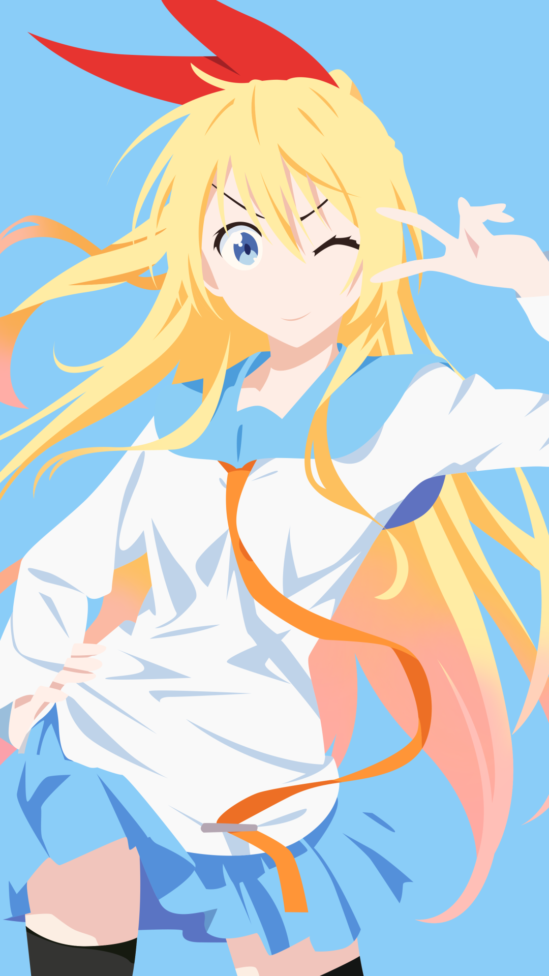 Download Blue Eyes Blonde <b>Chitoge</b> Kirisaki Anime Nisekoi Phone Wallpaper by...