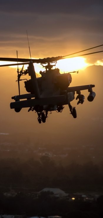 aircraft helicopter attack helicopter military Boeing Ah-64 Apache Phone Wallpaper