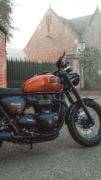motorcycle vehicle Triumph Triumph Bonneville Phone Wallpaper