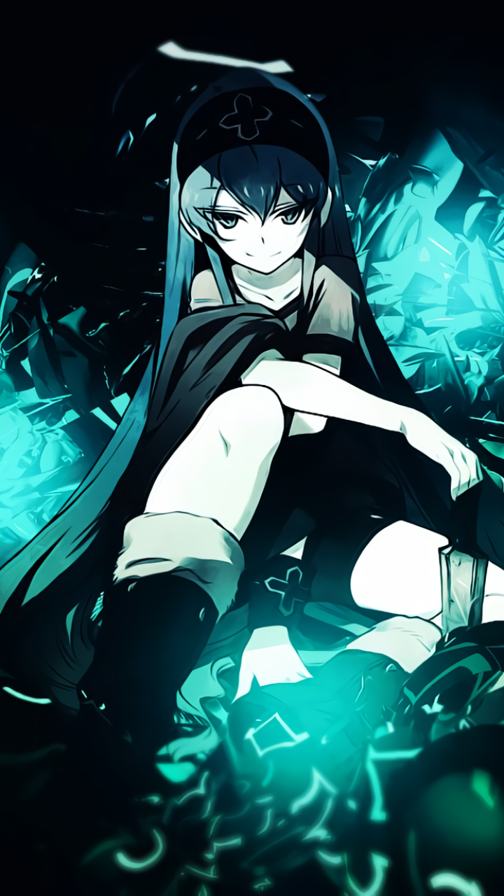 Download Long Hair Blue Hair Boots Smile Headband Esdeath (Akame Ga Kill!) Anime Akame Ga Kill! Phone Wallpaper