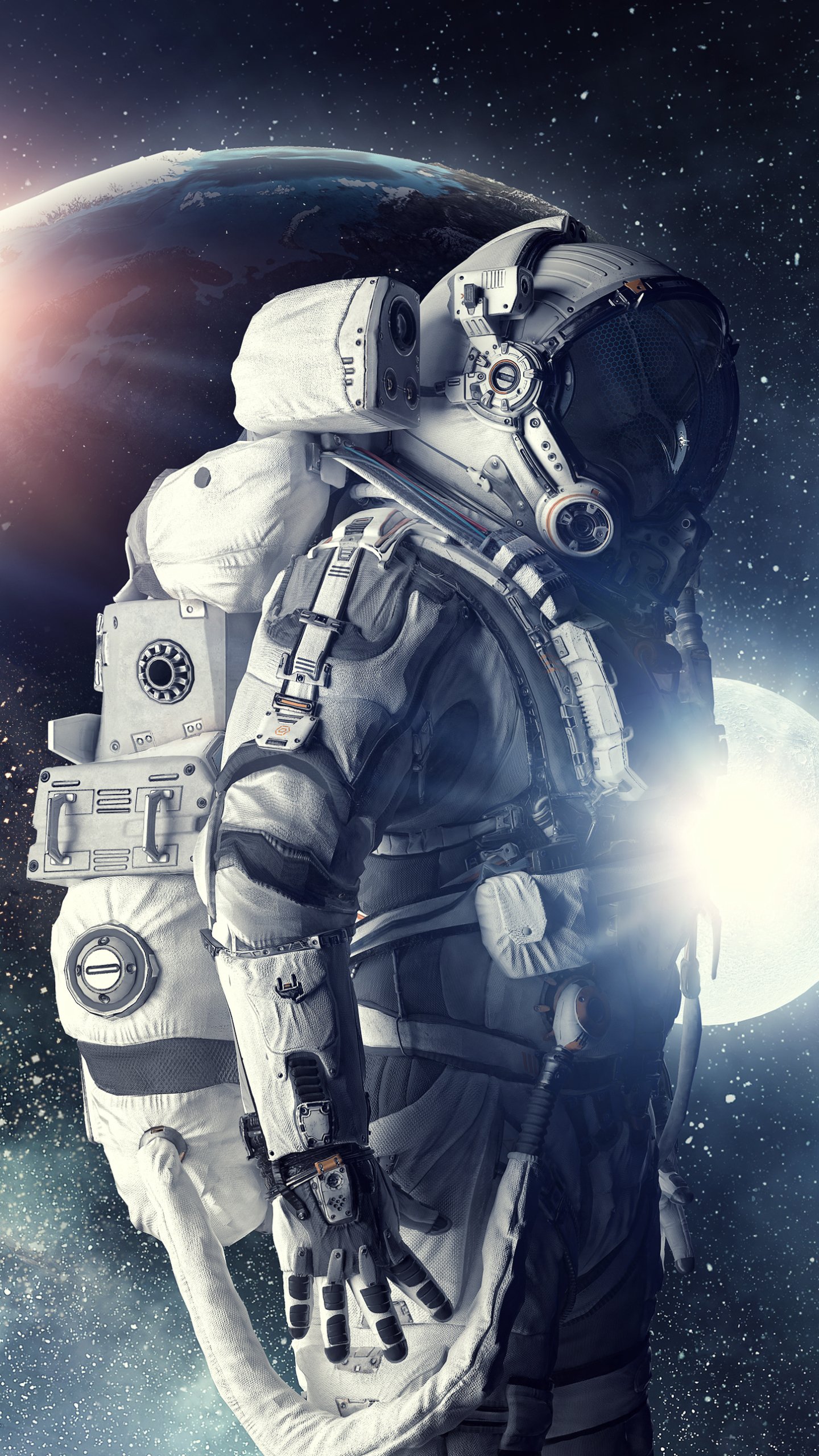 Download Sci Fi Astronaut Phone Wallpaper