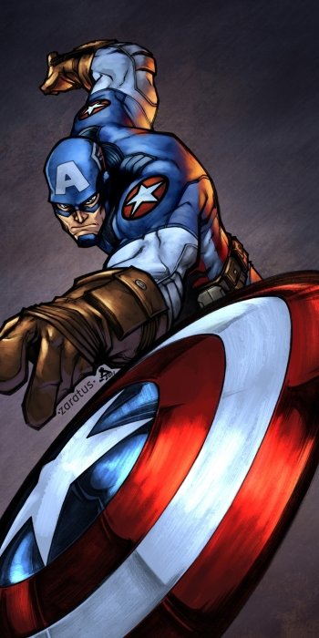 Captain America Comic Avengers Phone Wallpaper