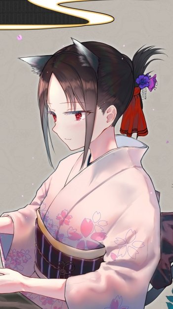 Kaguya Shinomiya Anime Kaguya-sama: Love is War Phone Wallpaper