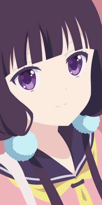 minimalist Maika Sakuranomiya Anime Blend S minimalist anime Phone Wallpaper