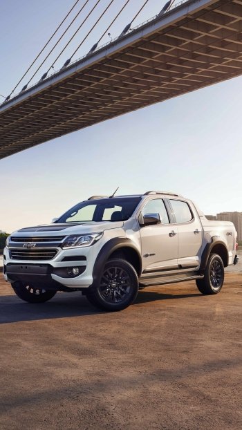 bridge white car vehicle car Chevrolet Chevrolet Colorado Phone Wallpaper