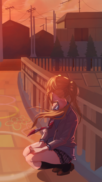 Kaori Miyazono Anime Your Lie in April Phone Wallpaper