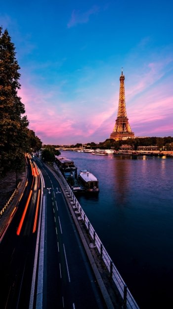 Paris man made Eiffel Tower Phone Wallpaper