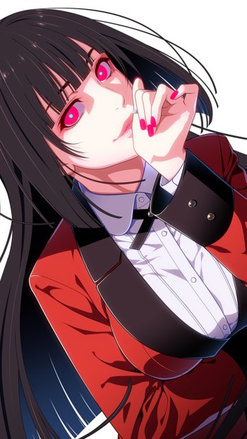 Yumeko Jabami Anime Kakegurui Phone Wallpaper