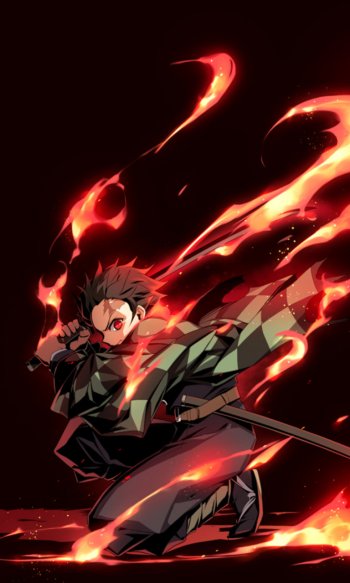 Tanjiro Kamado Anime Demon Slayer: Kimetsu no Yaiba Phone Wallpaper