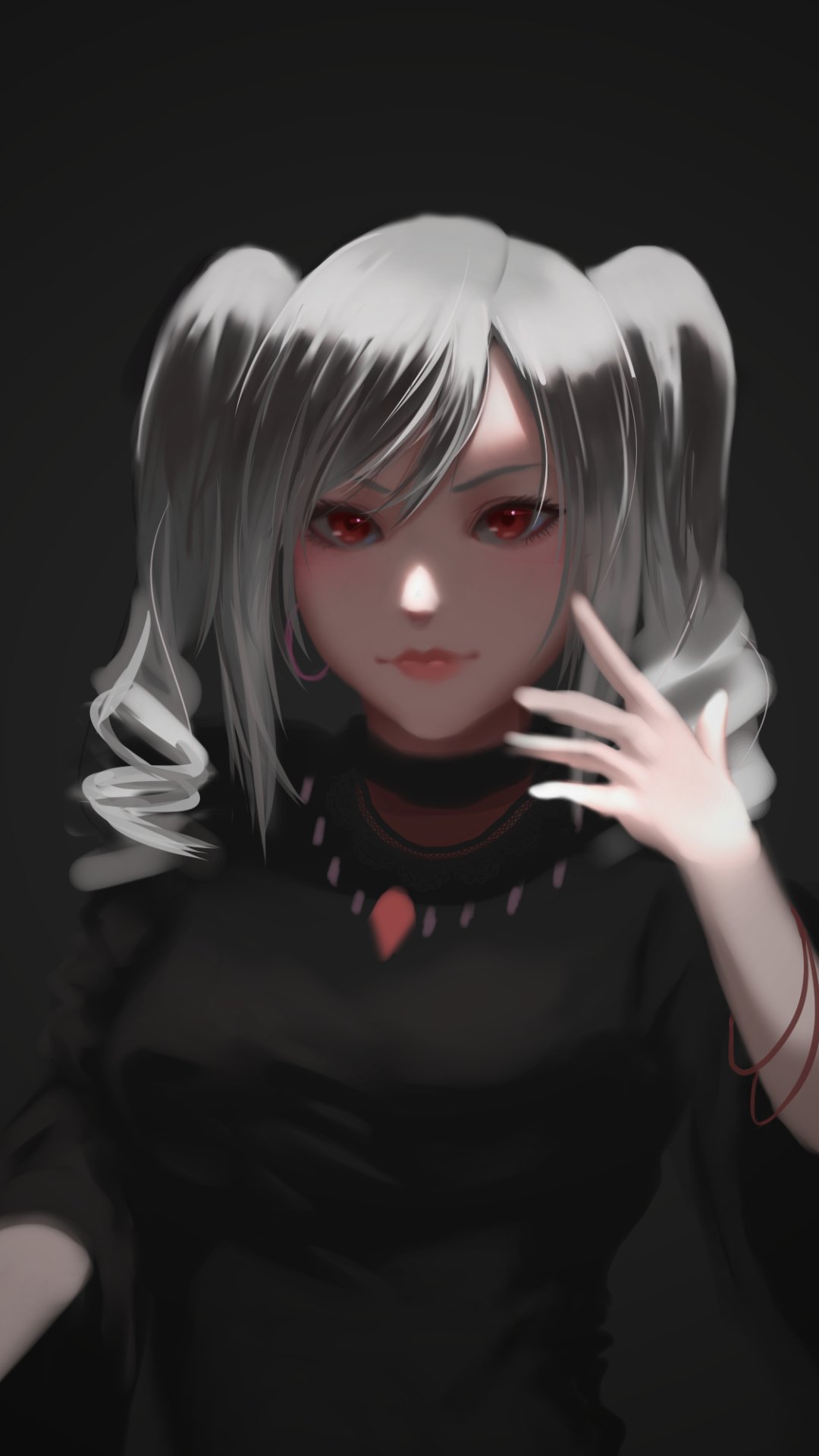 Download Red Eyes Grey Hair Ranko Kanzaki Anime The IDOLM@STER Cinderella Girls Phone Wallpaper