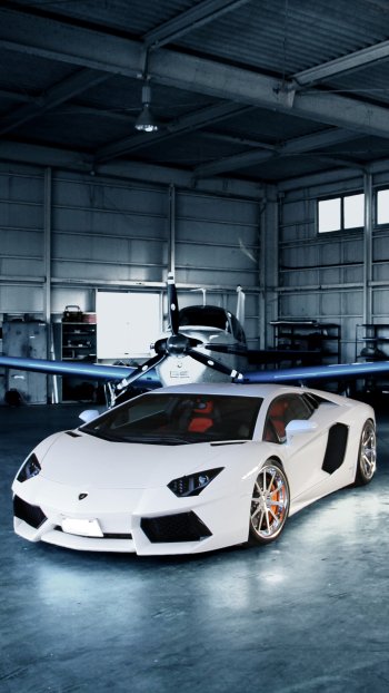 vehicle Lamborghini Aventador Phone Wallpaper