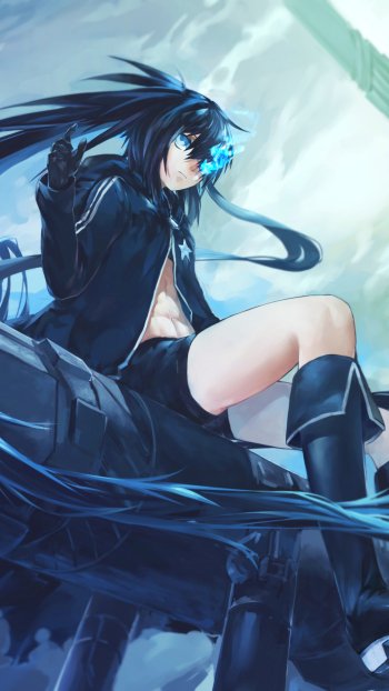 Anime Black Rock Shooter Phone Wallpaper