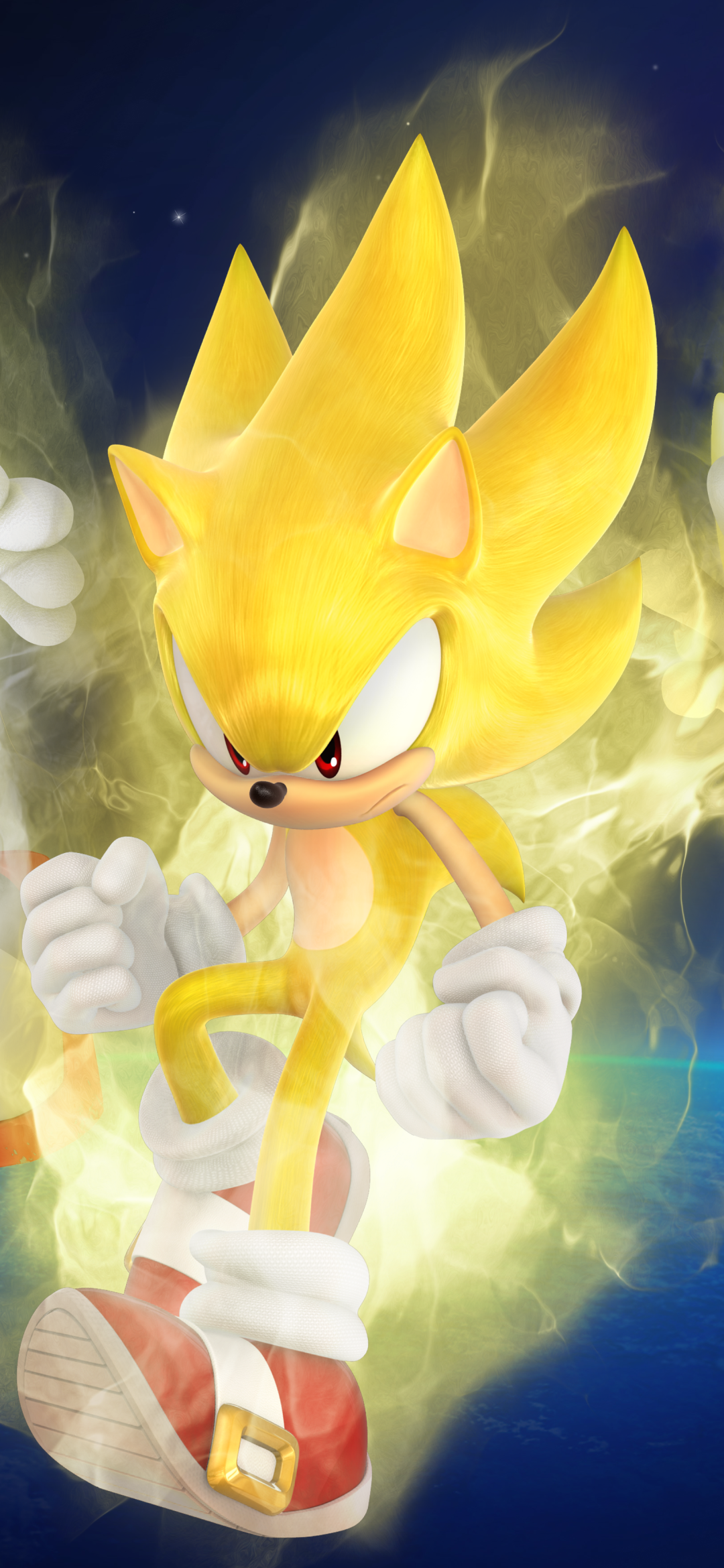 Download Super Sonic Video Game Sonic The Hedgehog (2006) Phone Wallpaper