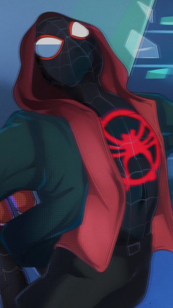 Miles Morales spider man movie Spider-Man: Into The Spider-Verse Phone Wallpaper