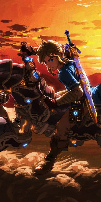 Link video game The Legend of Zelda: Breath of the Wild Phone Wallpaper
