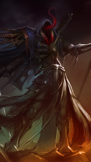 creepy dark demon Phone Wallpaper