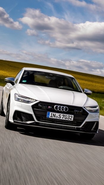 white car vehicle car Audi Audi A7 Phone Wallpaper