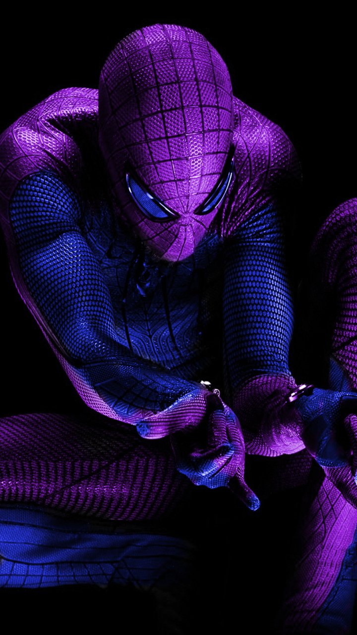 Download Purple Movie The Amazing Spider-Man Phone Wallpaper