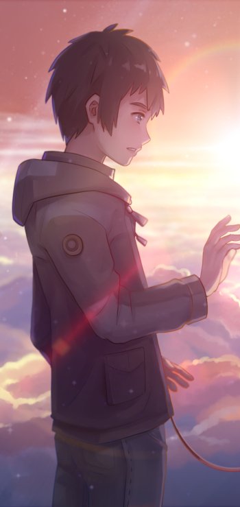 Your Name. Taki Tachibana Anime Phone Wallpaper