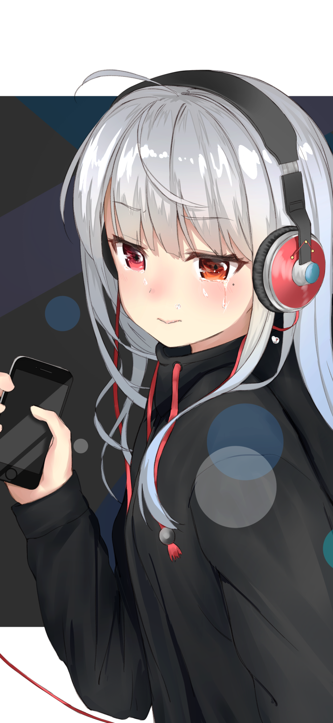 Anime Headphones Phone Wallpaper by いすとーん