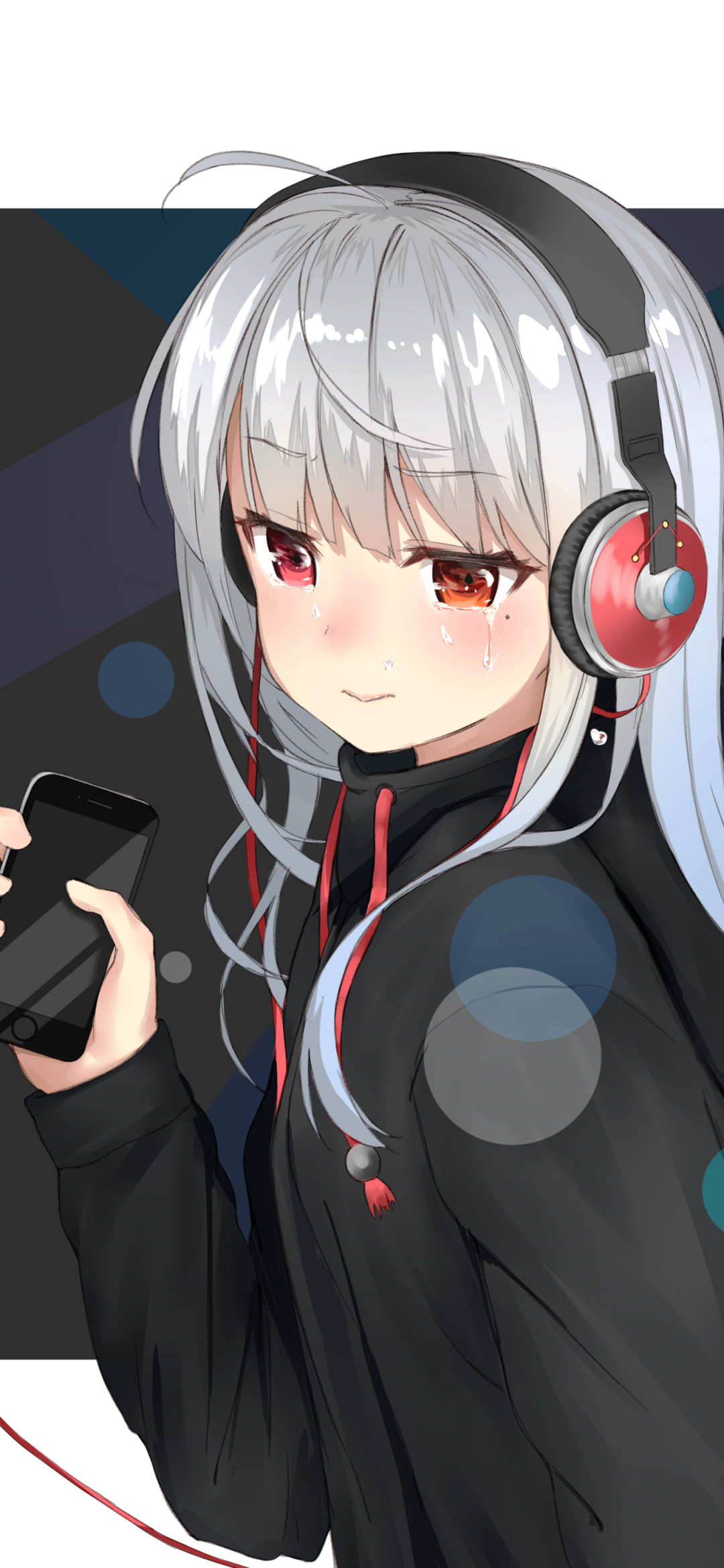 Download Anime Headphones Phone Wallpaper