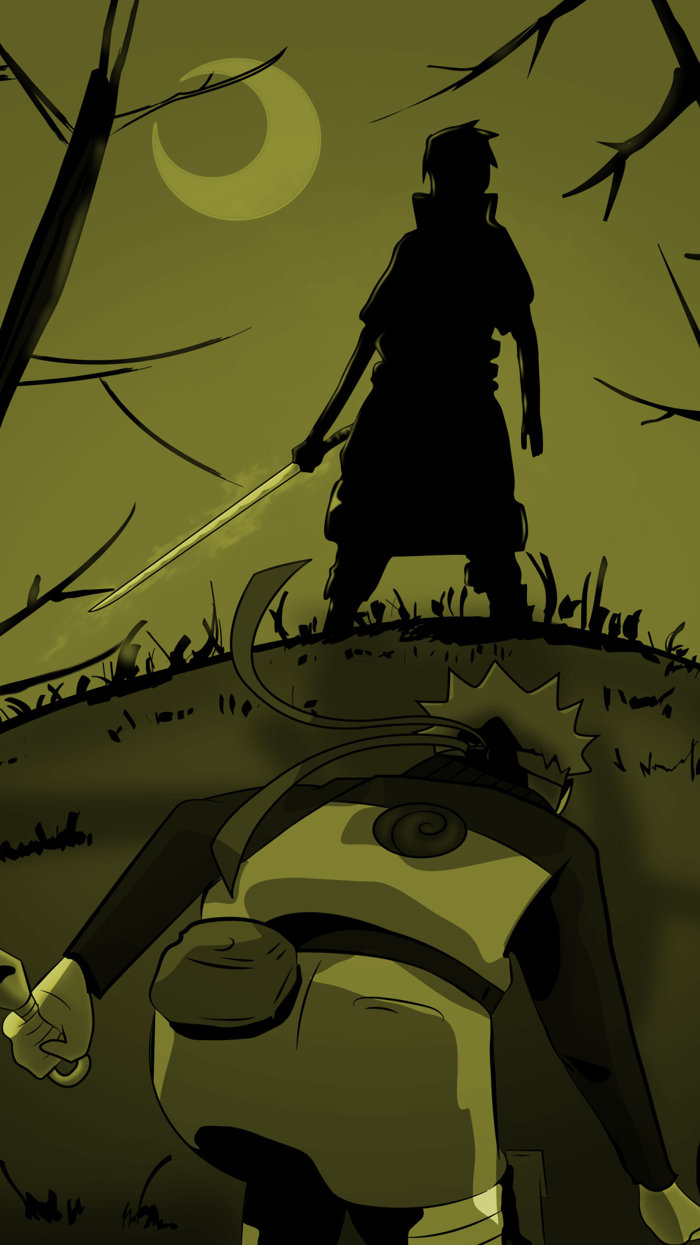 Download Naruto Uzumaki Sasuke Uchiha Anime Naruto Naruto & Sasuke Phone Wallpaper