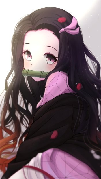 Nezuko Kamado Anime Demon Slayer: Kimetsu no Yaiba Phone Wallpaper